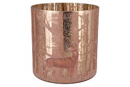 RUBY GOLD T-LIGHT DEER 25X25CM NM