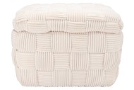 STRIPE OFFWHITE POOF RECTANGLE LAYERS 60X40X42CM