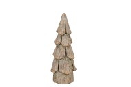 CONCRETE GOLDEN X-MAS TREE 10X10X25CM