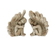 CONCRETE SAINT ANTIQUE ANGEL SITTING ASS 12X11X15M