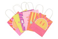 GIFT PAPERBAG FUN ASS PINK YELLOW 18X8X21CM
