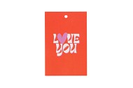 GIFT BOUQUET CARD LOVE YOU ORANGE 6X9CM P/25