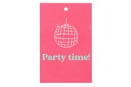 GIFT BOUQUET CARD PARTY TIME PINK 6X9CM P/25