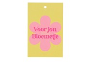 GIFT BOUQUET CARD BLOEMETJE YELLOW 6X9CM P/25