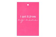 GIFT BOUQUET CARD MY MAMA PINK 6X9CM P/25
