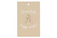 GIFT BOUQUET CARD CHEERS SAND 6X9CM P/25