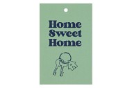 GIFT BOUQUET CARD HOME SWEET GREEN 6X9CM P/25