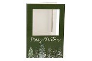 GIFT TILE CARD MERRY CHRISTMAS GREEN 21X14X1CM