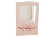 GIFT TILE CARD WONDERFUL TIME SAND 21X14X1CM