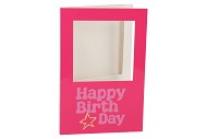 GIFT TILE CARD HAPPY BIRTHDAY FUCHSIA 21X14X1CM
