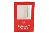 GIFT TILE CARD ESPECIALLY FOR YOU RED 21X14X1CM