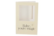 GIFT TILE CARD BABE YOU'RE MAGIC SAND 21X14X1CM