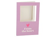 GIFT TILE CARD FROM THE HEART LILAC 21X14X1CM