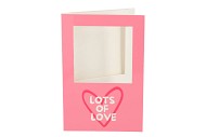 GIFT TILE CARD LOTS OF LOVE PINK 21X14X1CM