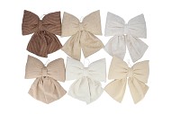DECO SAND BOW X-MAS ASS 30X35CM