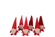 GNOME RED DECO ASS 8X22CM
