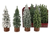 SILK X-MAS TREE DISPLAY 4 FINISH ASS 8X25CM