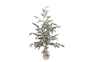 SILK X-MAS TREE SNOW LIGHT CHAIN JUTE 60X120CM