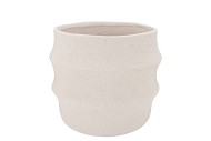 CASCAIS WHITE POT 25X25X22CM
