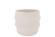 CASCAIS WHITE POT 17X17X15CM