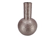 EVORA METALLIC GREY VASE TUBE 30X30X49CM