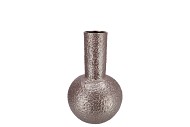 EVORA METALLIC GREY VASE TUBE 13X13X19CM