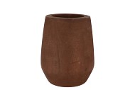 WOODY DARK NATURAL BROWN VASE 24X24X29CM