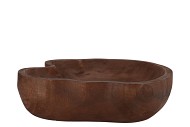WOODY DARK NATURAL BROWN BOWL 43X40X9CM