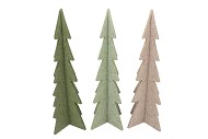 FELT GREEN BEIGE X-MAS TREE ASS 24X60CM