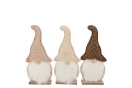 LAUREN BROWN GNOME DECO ASS 8X4X18CM