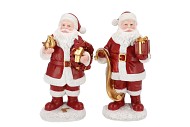 LESLY RED SANTA CLAUS DECO ASS 14X11X27CM