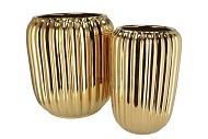 HARPER GOLD POT LONG S/2 40X44/28X41CM