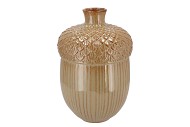 MIKA CARAMEL VASE ACORN 24X24X36CM