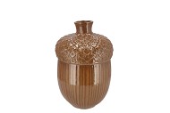 MIKA BROWN VASE ACORN 14X14X20CM