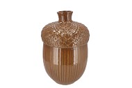 MIKA BROWN VASE ACORN 17X17X26CM