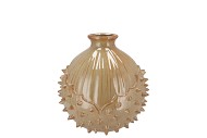 MIKA CARAMEL VASE CHESTNUT 13X13X13CM