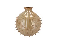 MIKA CARAMEL VASE CHESTNUT 16X16X17CM