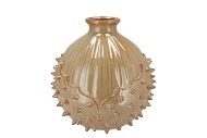 MIKA CARAMEL VASE CHESTNUT 24X24X24CM