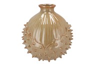 MIKA CARAMEL VASE CHESTNUT 36X36X37CM