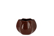 ANNECY BROWN POT STRUCTURE 14X14X11CM