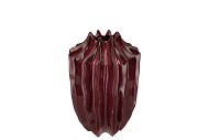 JUNA PURPLE VASE LONG STRUCTURE 19X19X25CM