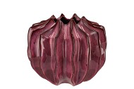 JUNA PURPLE VASE STRUCTURE 23X23X20CM