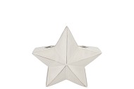 MIKA STAR WHITE VASE X-MAS 14X6X13CM