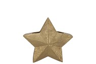 MIKA STAR GOLD VASE X-MAS 14X6X13CM