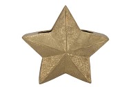 MIKA STAR GOLD VASE X-MAS 42X16X40CM