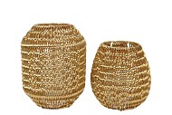 CRUZ GOLDEN LATERN METAL FRAME ASS 11X18X25CM