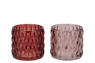 JAZZ PINK T-LIGHT BUBBLE ASS 10X9CM