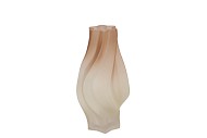 TAYLOR BROWN VASE SWIRL 16X25CM