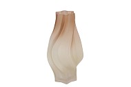 TAYLOR BROWN VASE SWIRL 17X32CM