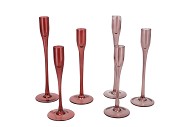 JAZZ PINK CANDLE HOLDER STRAIGHT ASS P/3 8X21CM